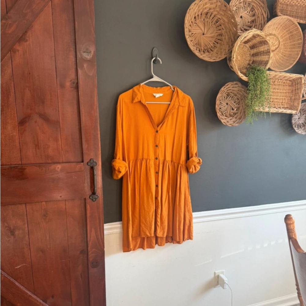 H&M Vibrant Orange Tunic Dress